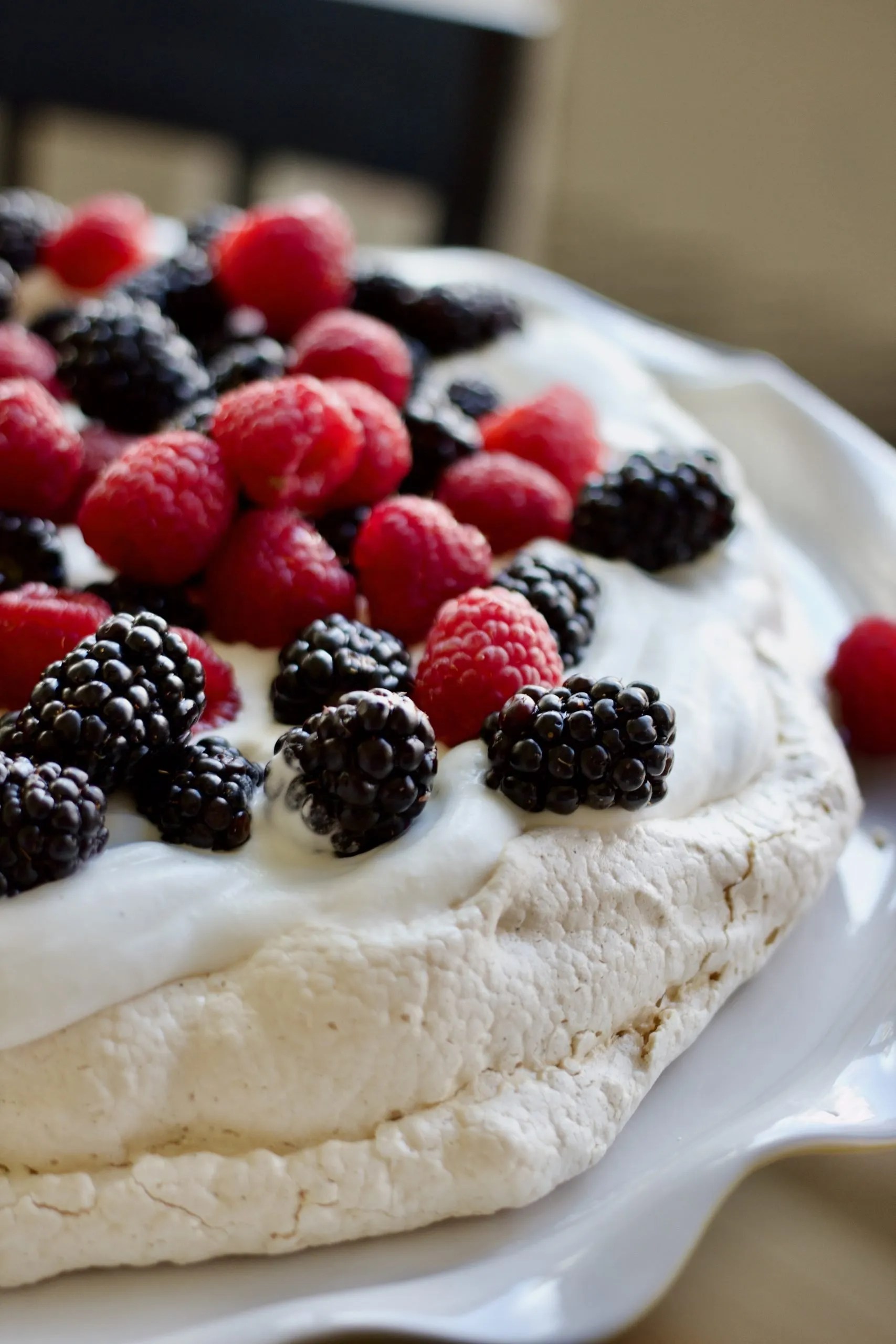 Easy Berry Pavlova with Vanilla Bean Whipped Cream Lane Bakery