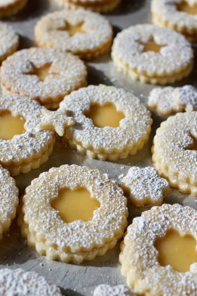 NutFree Linzer Cookies with Lemon Curd Lane Bakery