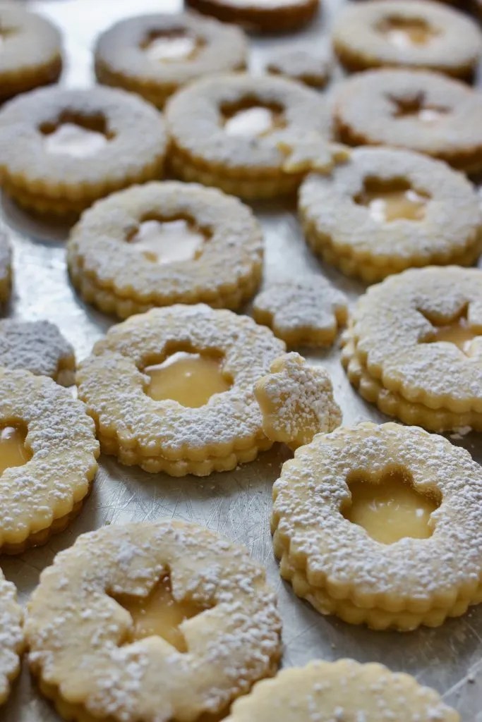 NutFree Linzer Cookies with Lemon Curd Lane Bakery