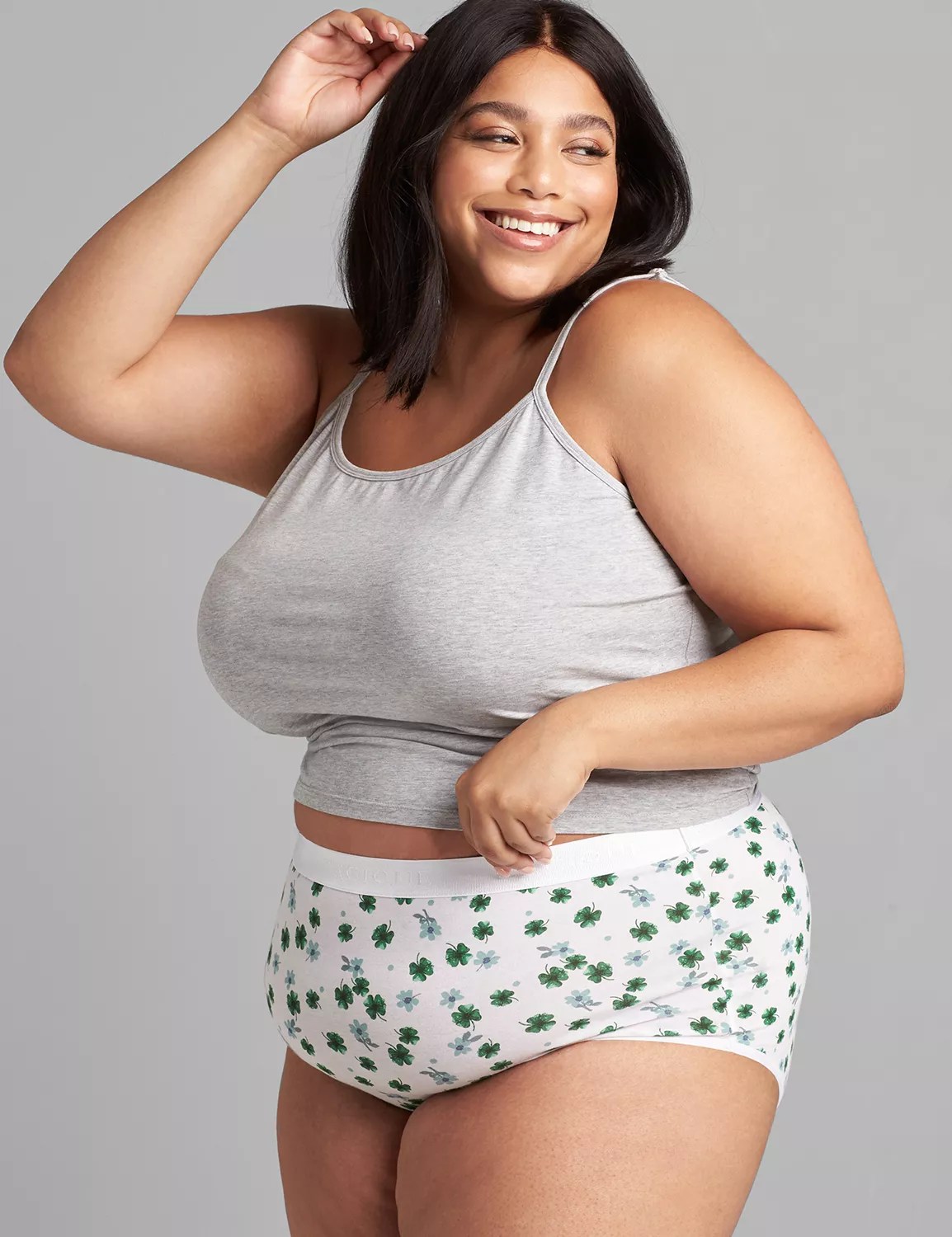 Cotton Full Brief Panty With Wide Waistband LaneBryant