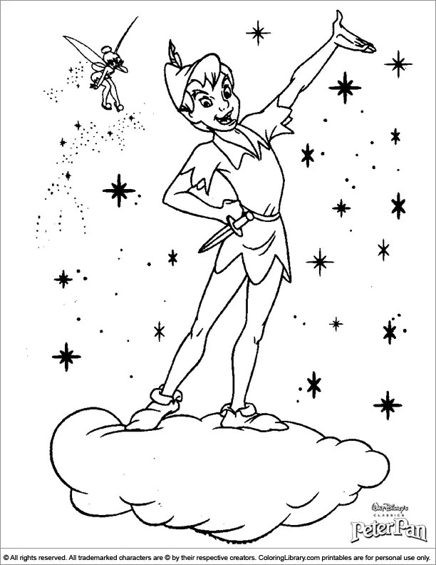 Peter Pan Coloring Pages to Print Free Printable Coloring Pages
