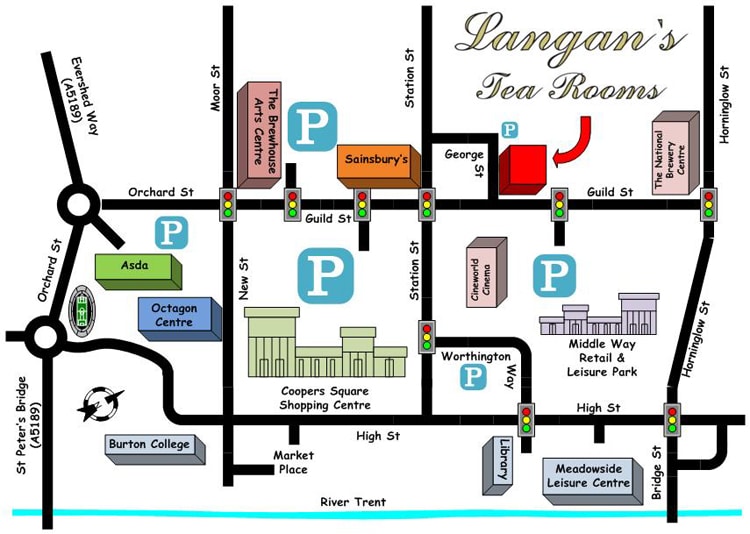 Langan's Tea Rooms Burton contact details and opening hours