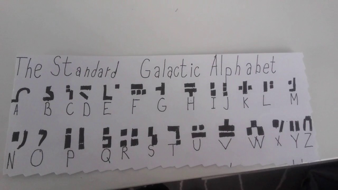 Standard Galactic Alphabet The Standard Galactic Alph vrogue.co