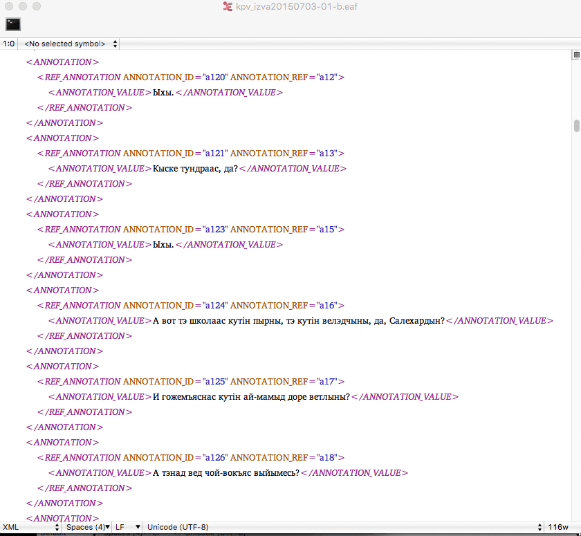 Opening ELAN file from R