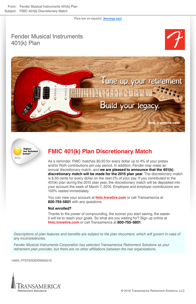 Fender Email Lange Creative Services