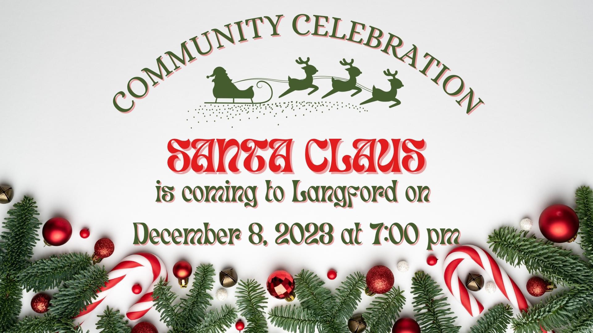 Santa Parade & Party Langford, South Dakota