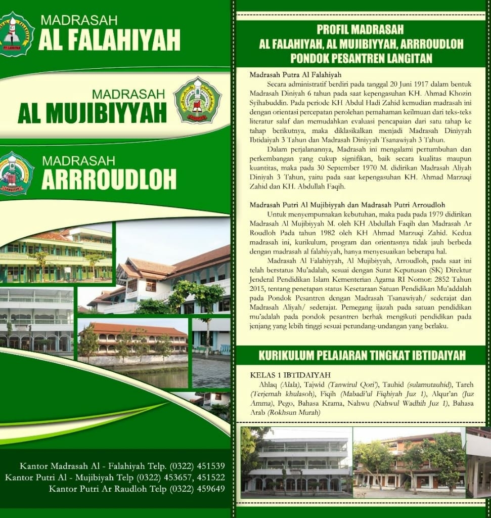 Brosur Pondok Pesantren Langitan