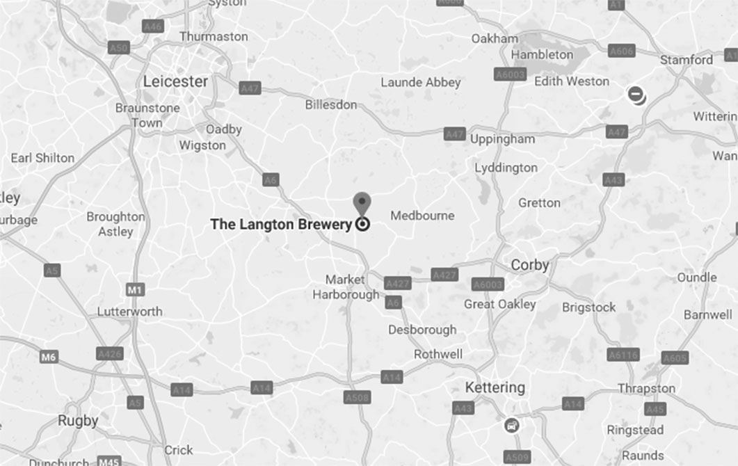 Langton's beer available from the brewery, local retailers or hostelries
