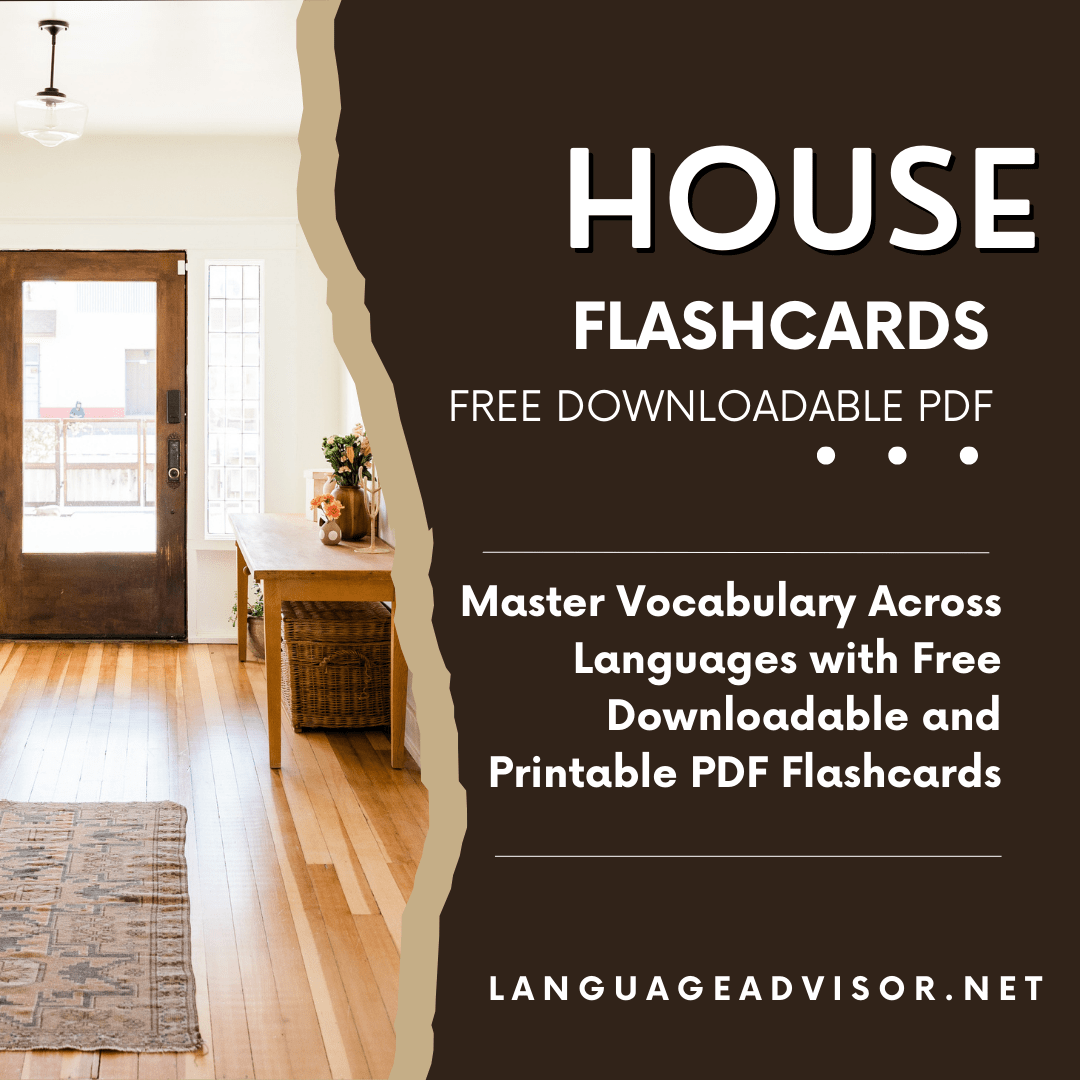 House Flashcards Language Advisor