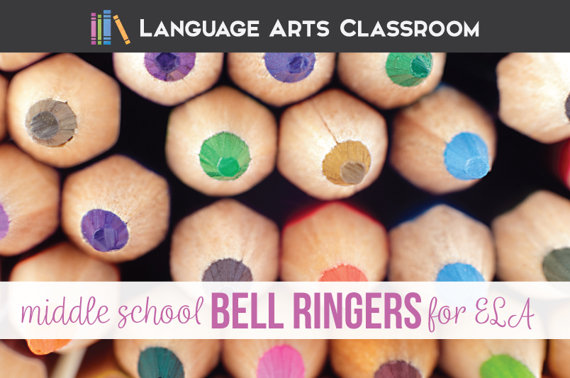 Language Arts Bell Ringers for Middle School Language Arts Classroom