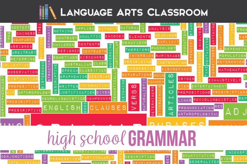 Grammar Lessons for High School Weeks 1 9 Language Arts Classroom