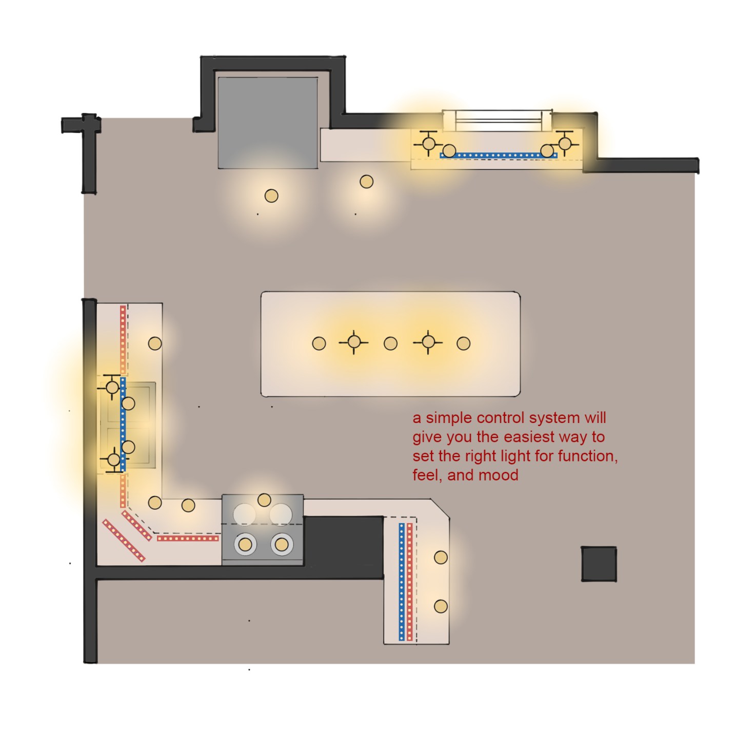 Developing a Kitchen Lighting Plan the language of light
