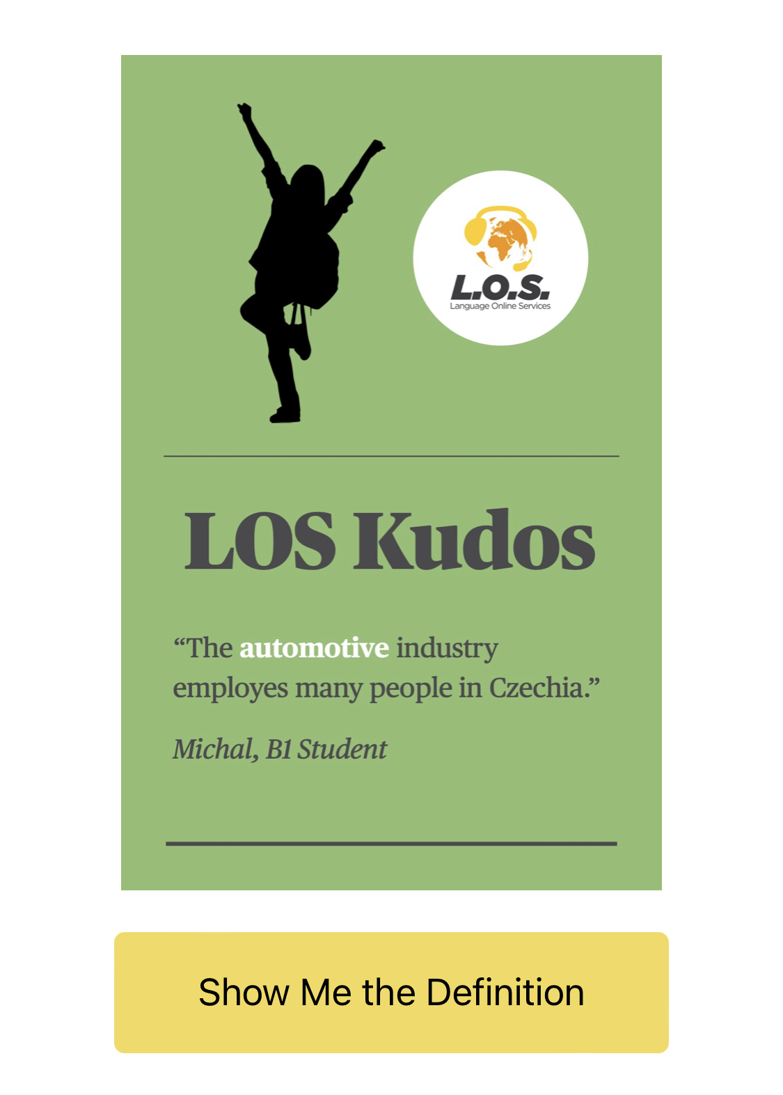 LOS Kudos Language Online Services