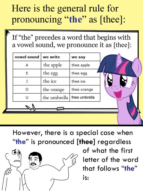 The = "thee" or "thuh"? languagePRO