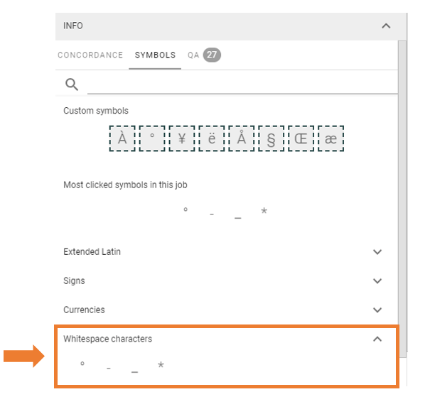 Formatting (including Special Characters & Text Direction