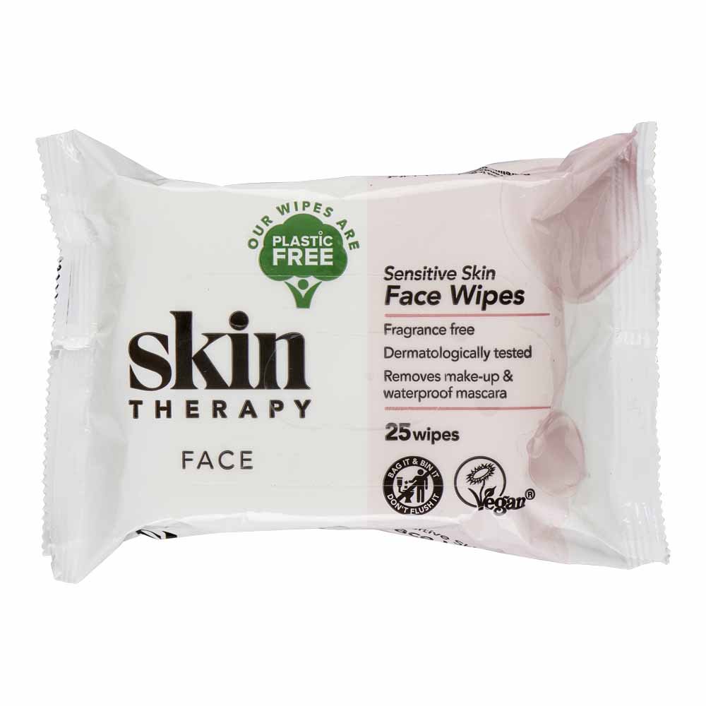 Skin Therapy Plastic Free Sensitive Skin Face Wipes 25 pack 60pk