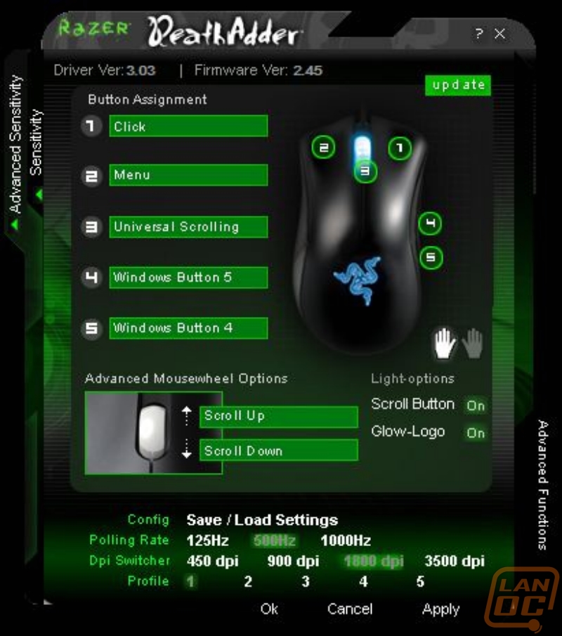 Razer Deathadder Transformers Edition LanOC Reviews