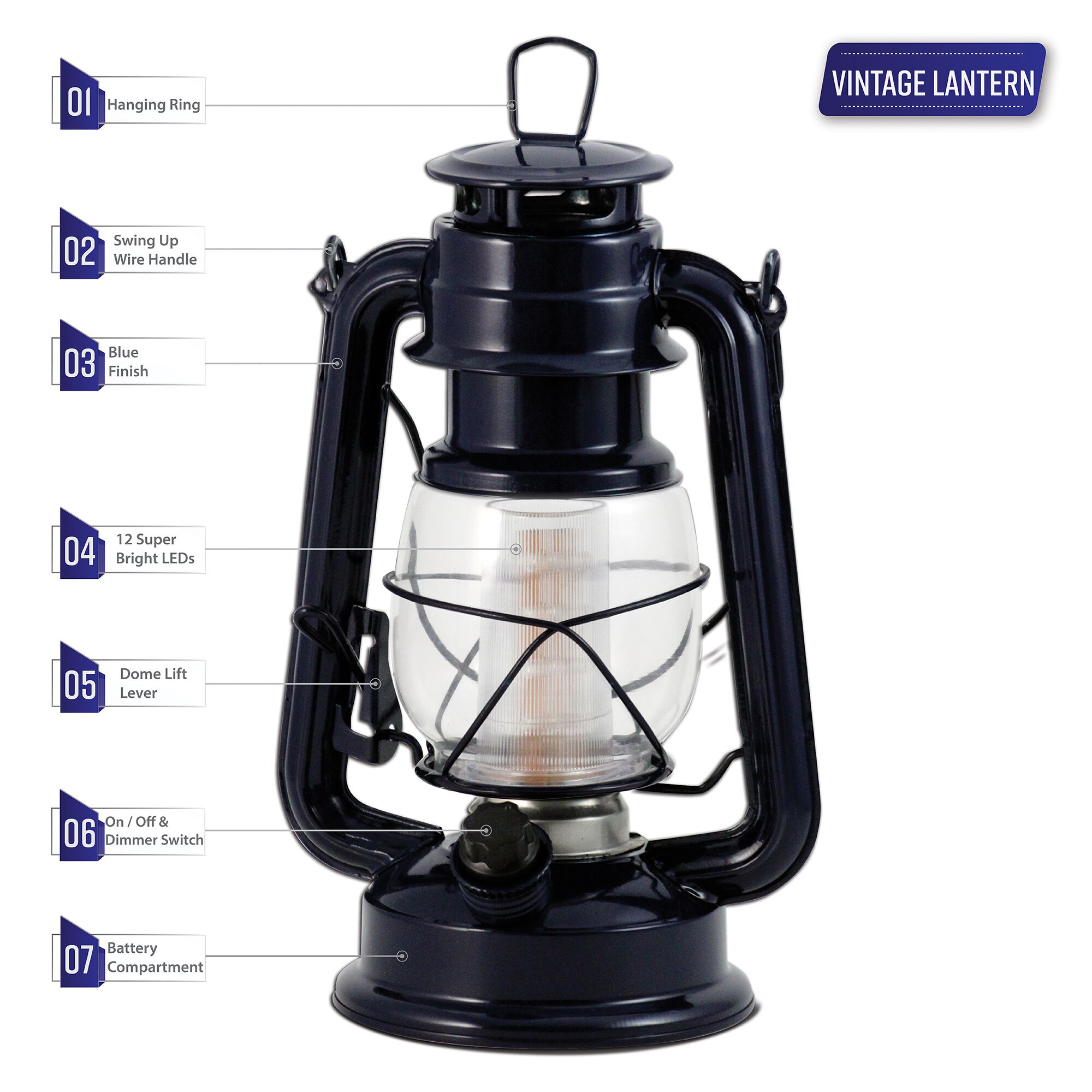 NorthPoint LED Lantern — The Source for Oil Lamps and Hurricane Lanterns