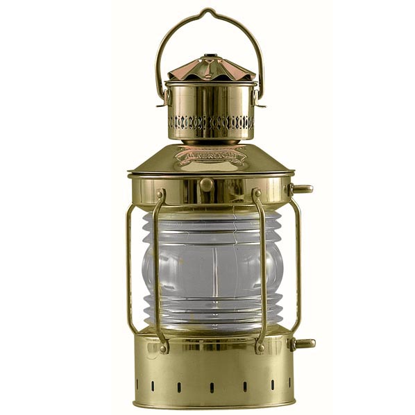 DHR 8604 5" Lens Brass Anchor Lamp — The Source for Oil Lamps and