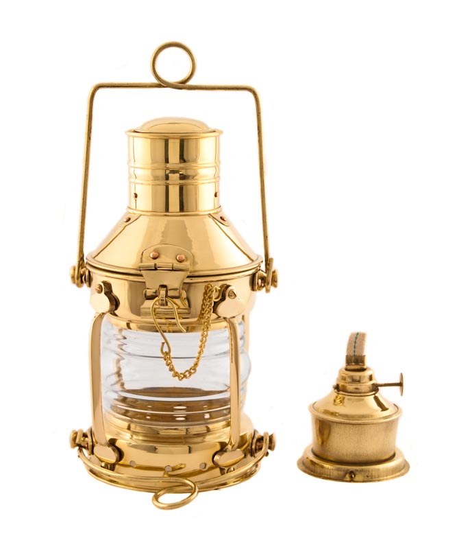 Solid Brass 10" Anchor Lamp — The Source for Oil Lamps and Hurricane