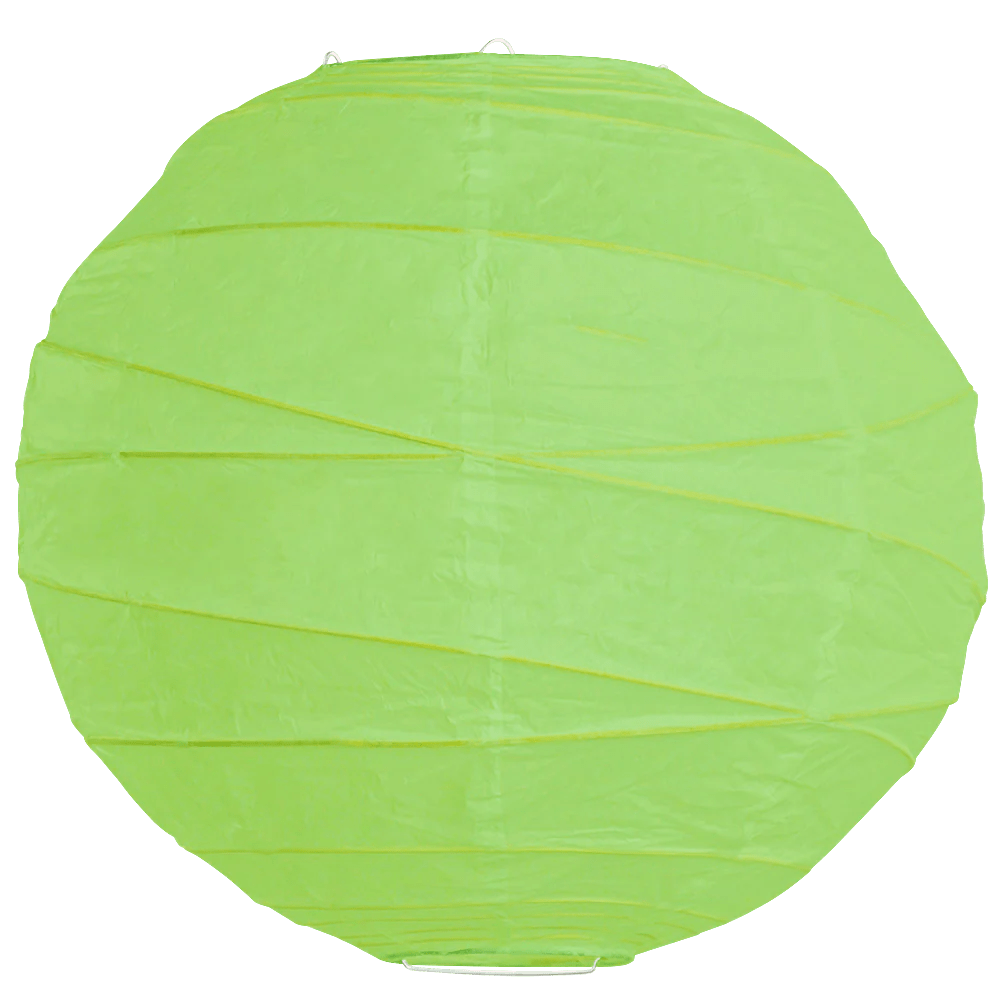 Light Green Criss Cross Paper Lanterns
