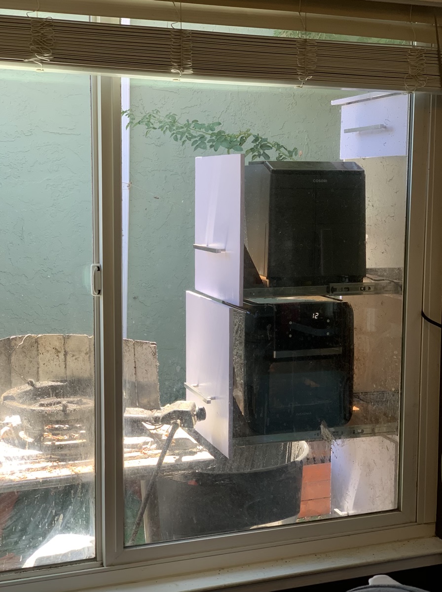 Outdoor Air Fryer Station/Cabinet | Fun In the Garage