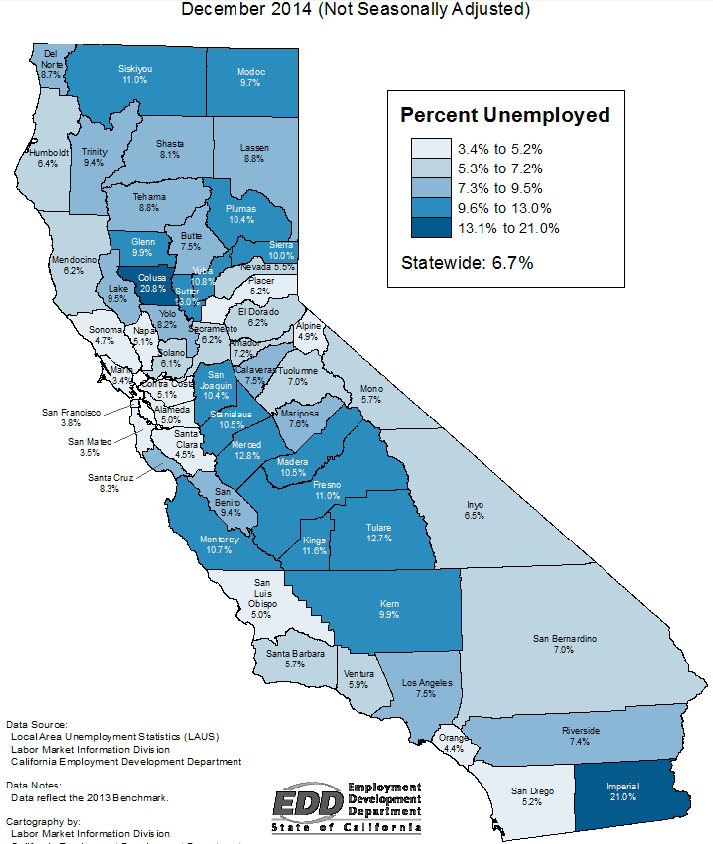 Agricultural Areas Tend to Have Higher Unemployment [EconTax Blog]