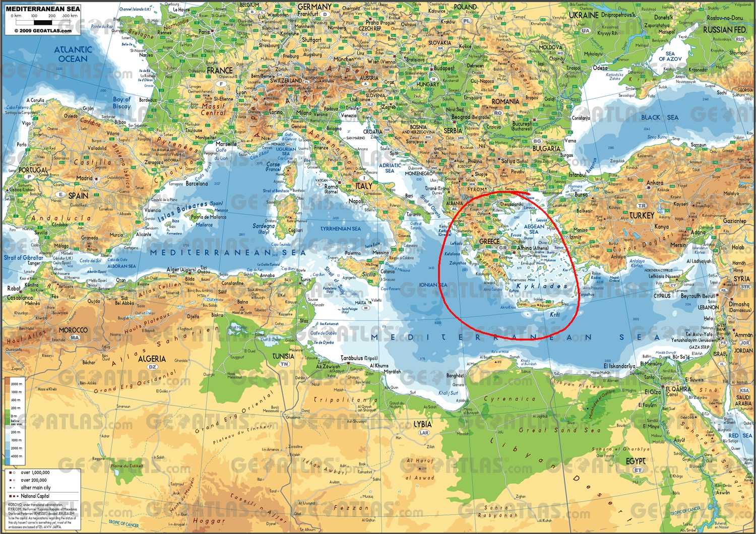 Show Me A Map Of Greece greece