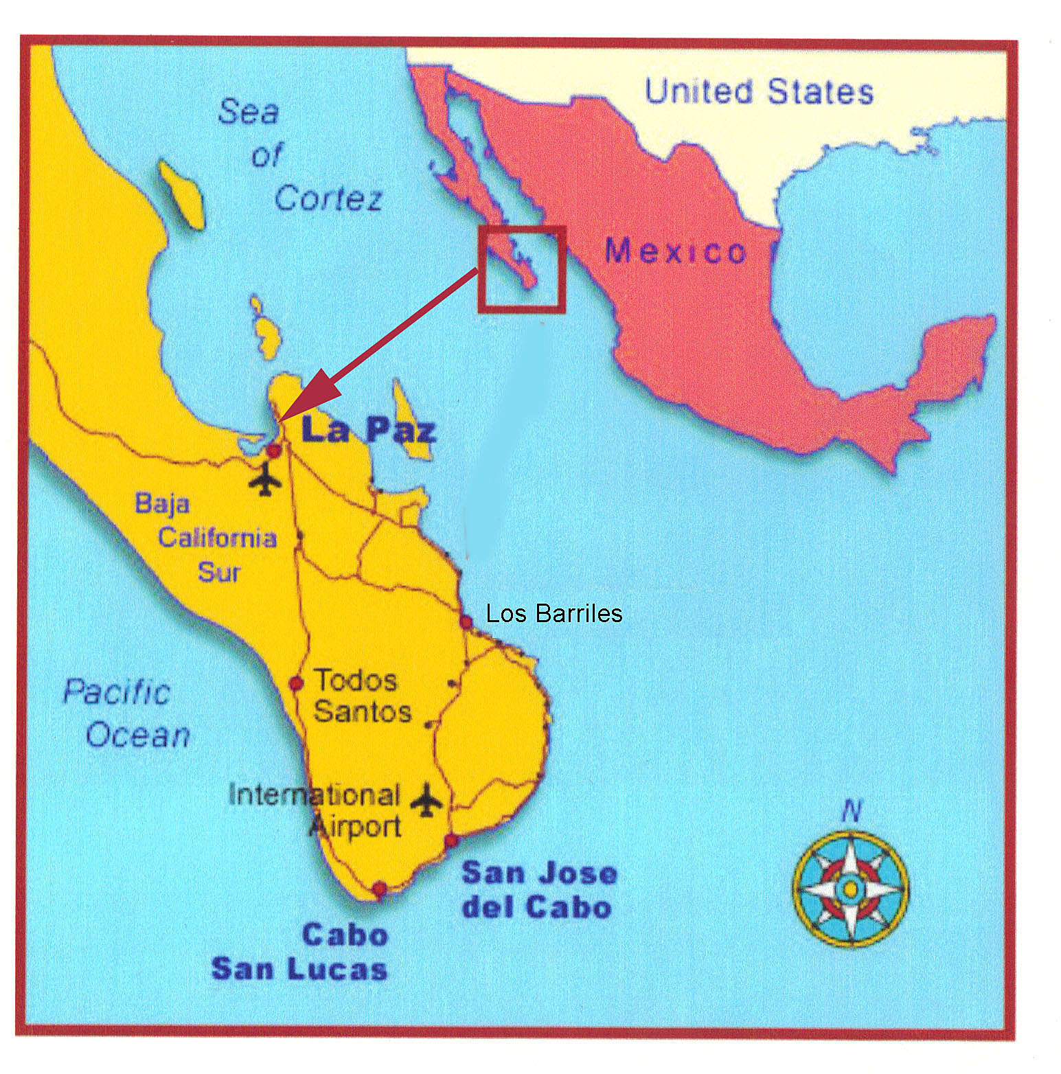 La Paz Mexico Directions at David Fuller blog