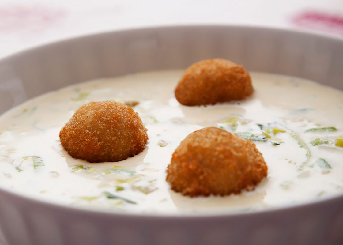 Canederli di ricotta ai porri La Percussi