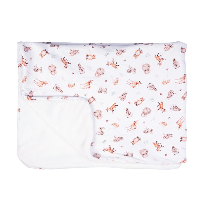 Little Wren Baby Blanket "Little Forest" La Petite Maison Blanche