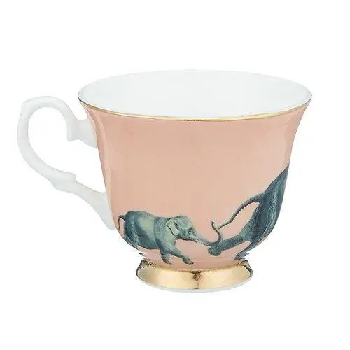 Yvonne Ellen Teacup Elephant & Saucer Mommy La Petite Maison Blanche