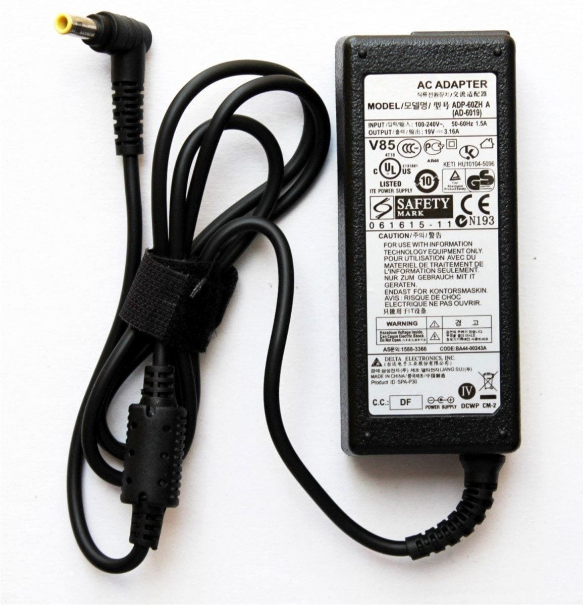 Samsung 65w laptop charger 19v 3.16a charger, power