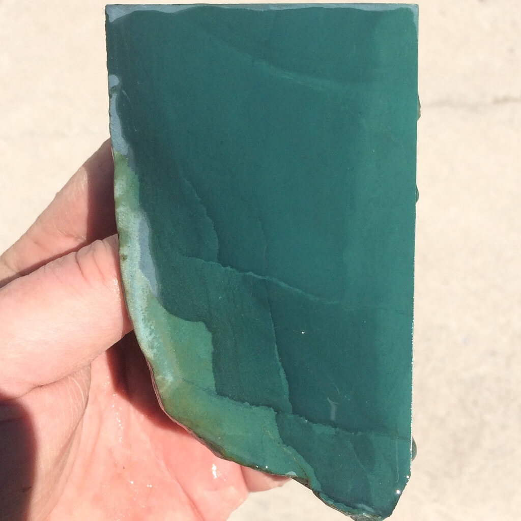 Green Jasper Lapidary Slab