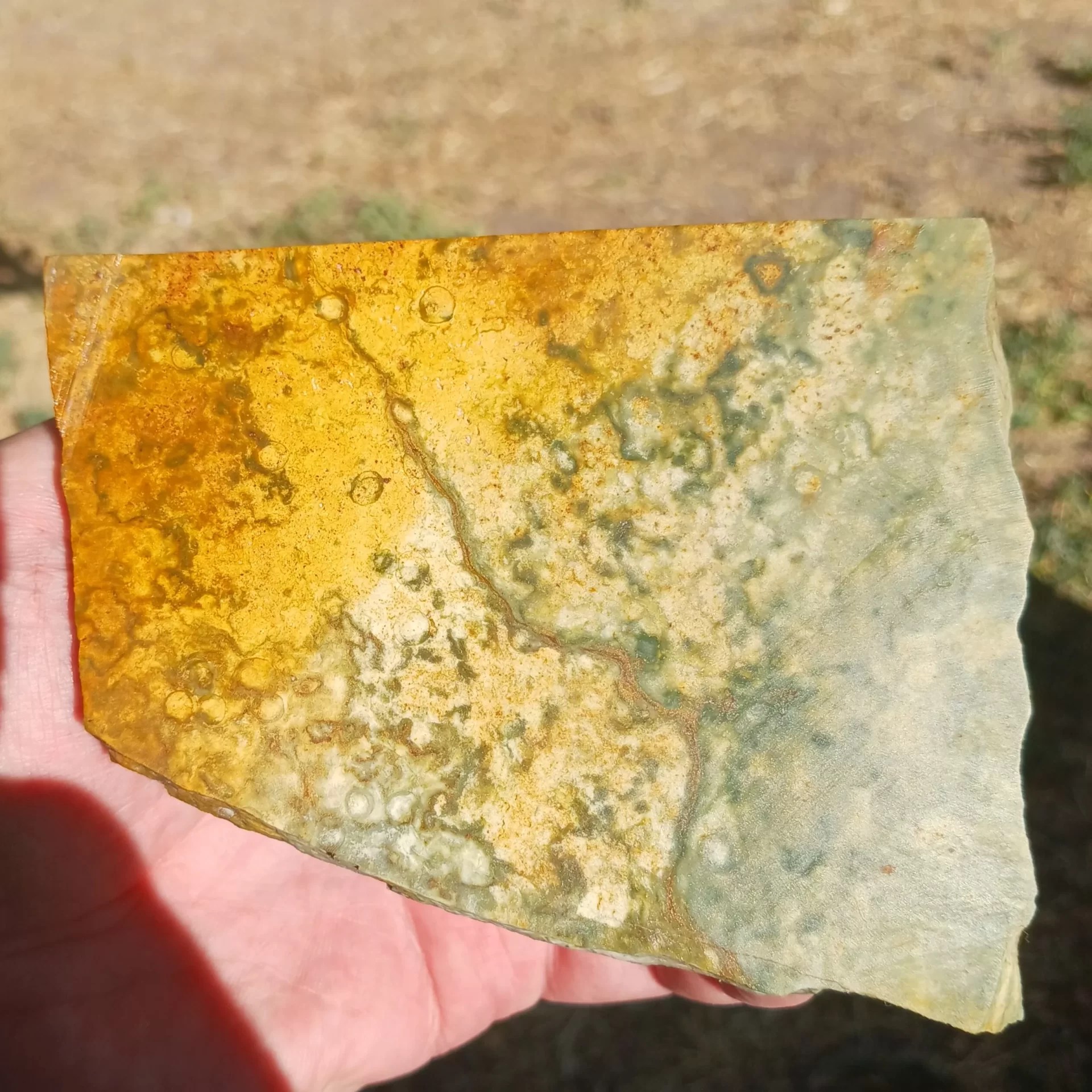 Utah Map Stone Lapidary Slab