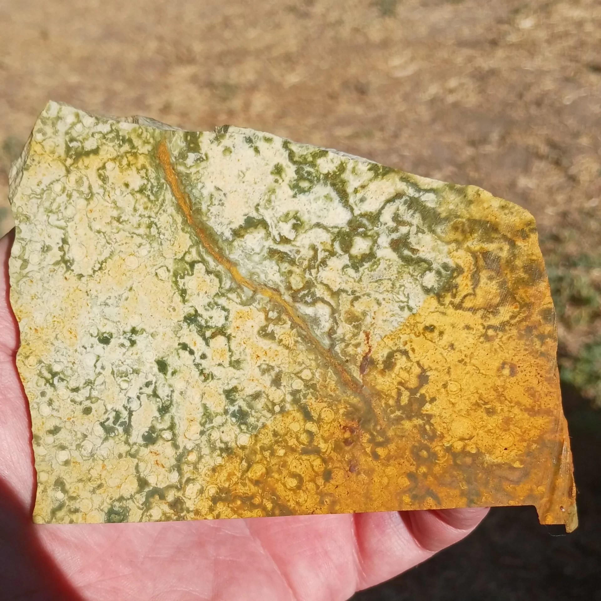 Utah Map Stone Lapidary Slab