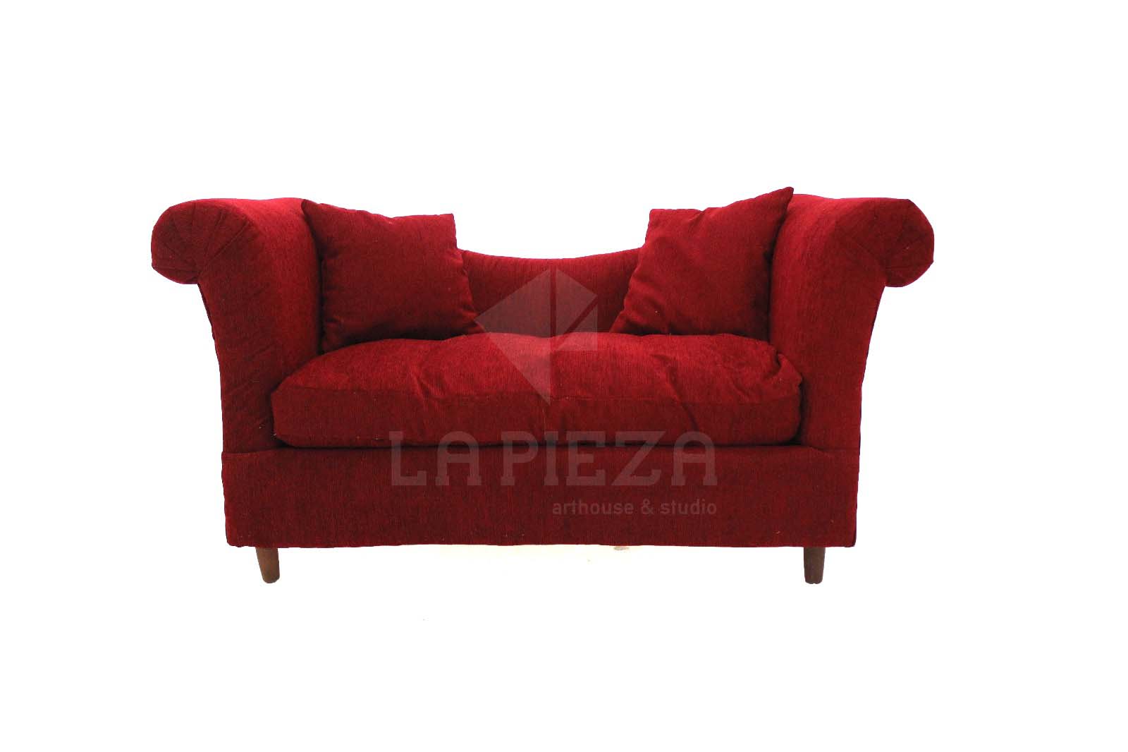 Sofa/Diván rojo La Pieza