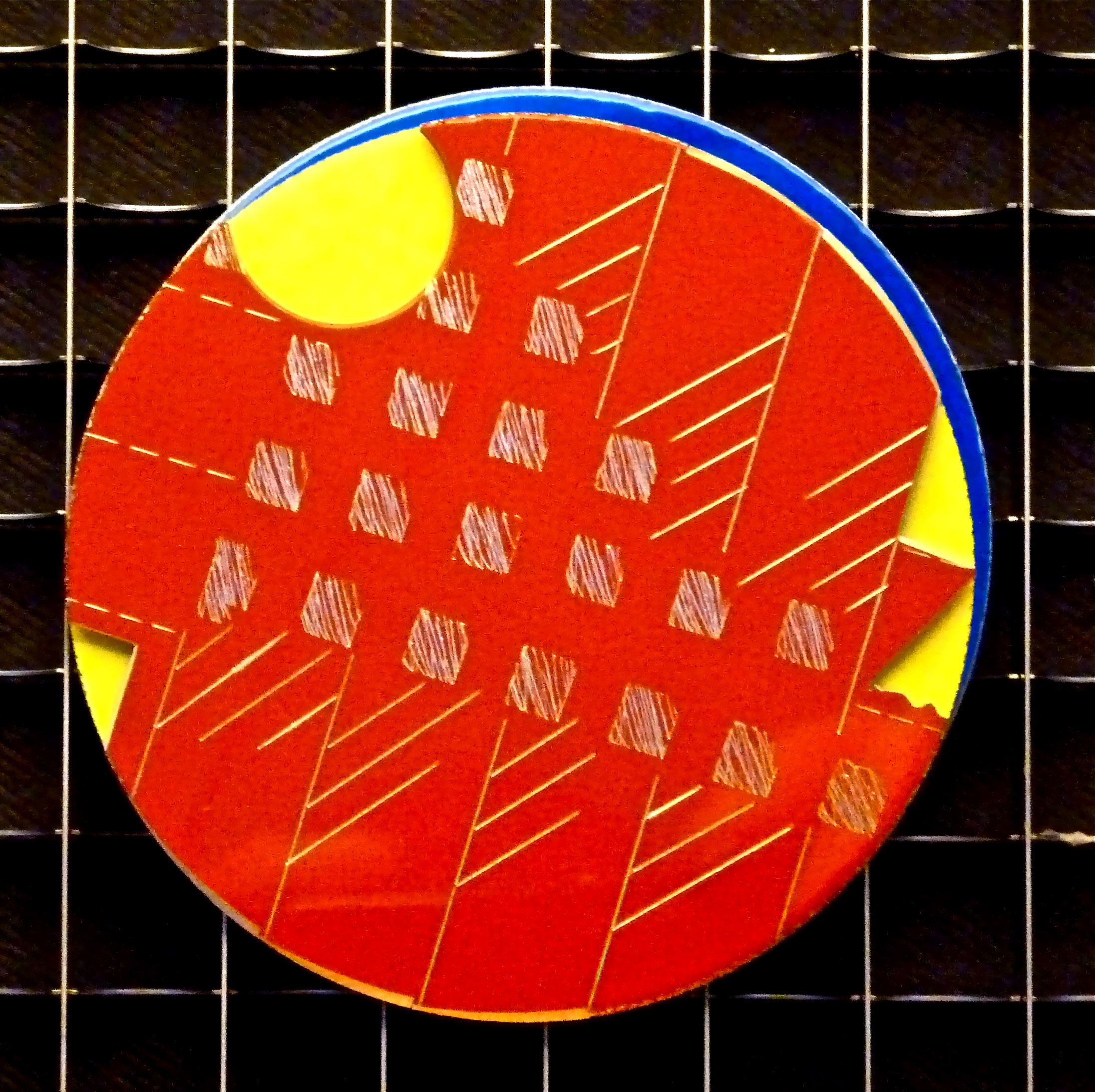 LaPlantz Studios » Blog Archive » “Grid/Grid” Brooch