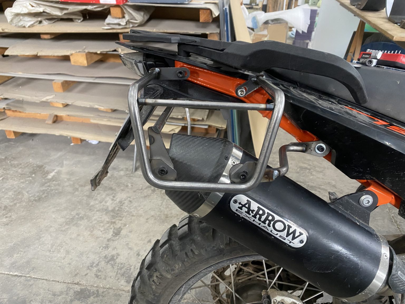 Full set Rear luggage rack and racks for saddlebags for KTM 790/890 Adv