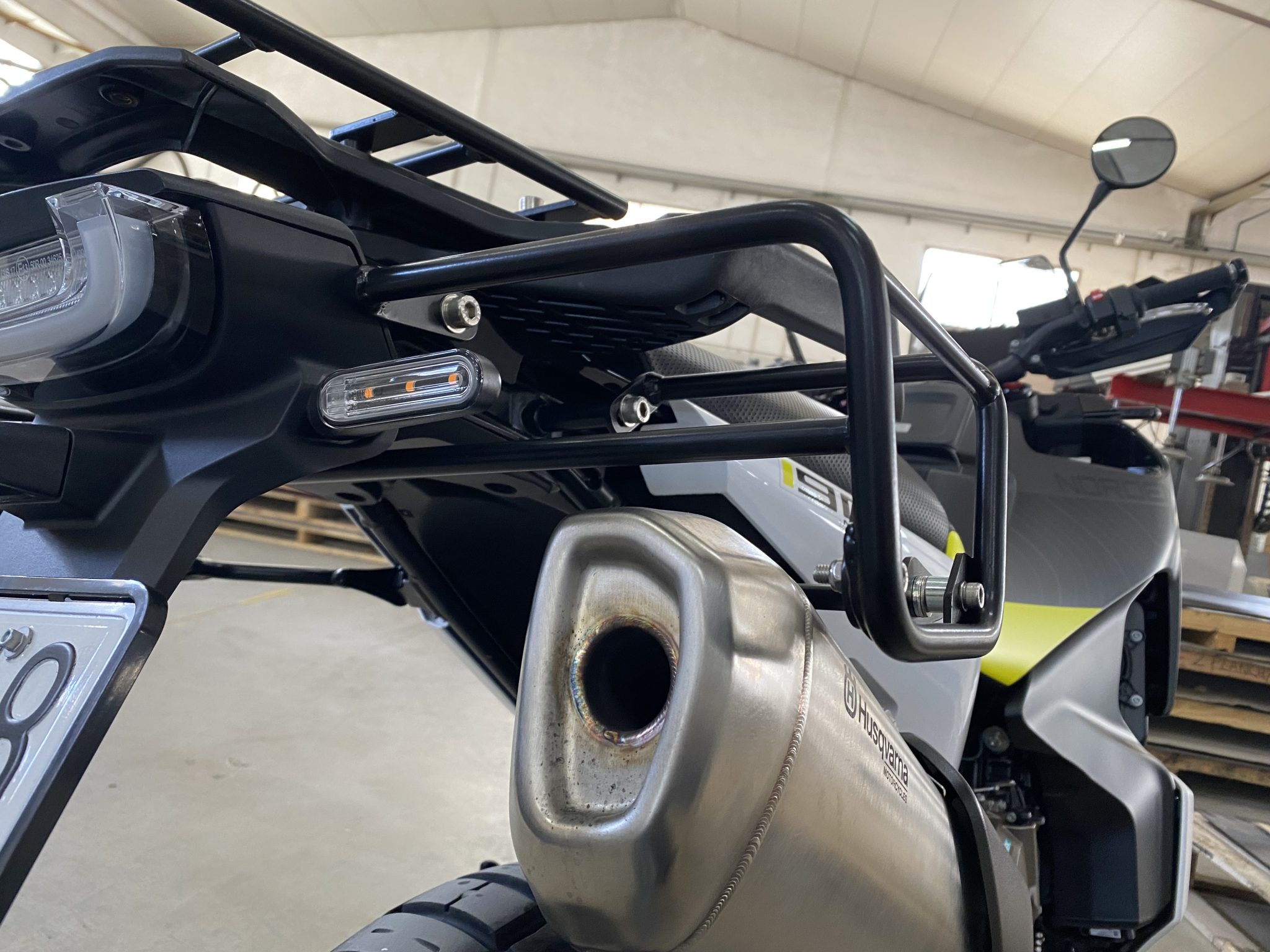 Full set Rear luggage rack and racks for saddlebags for Husqvarna