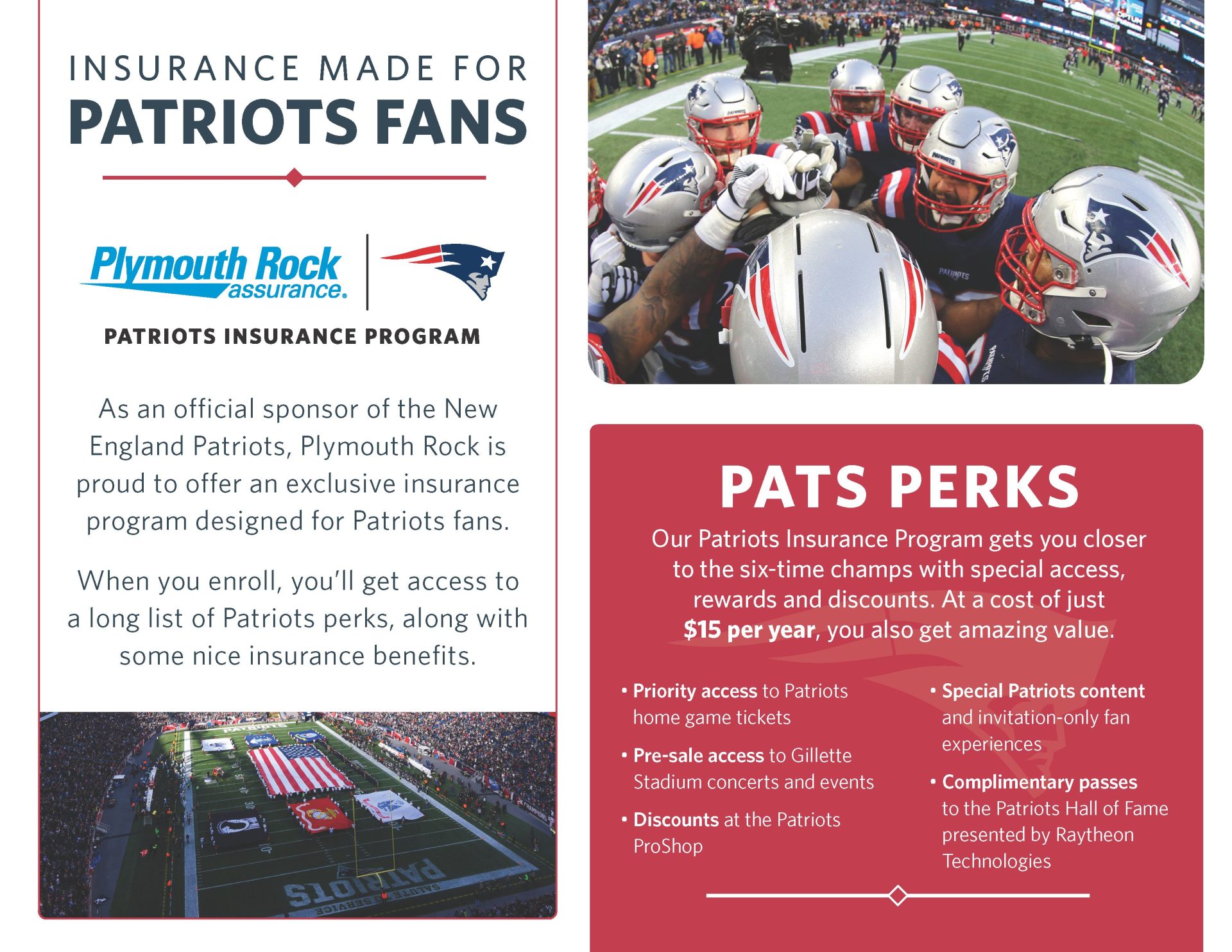 5 Perks of the Patriots Insurance Package The Lapointe Insurance Agency