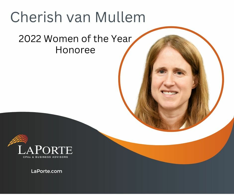Cherish van Mullem Named Women of the Year Honoree LaPorte
