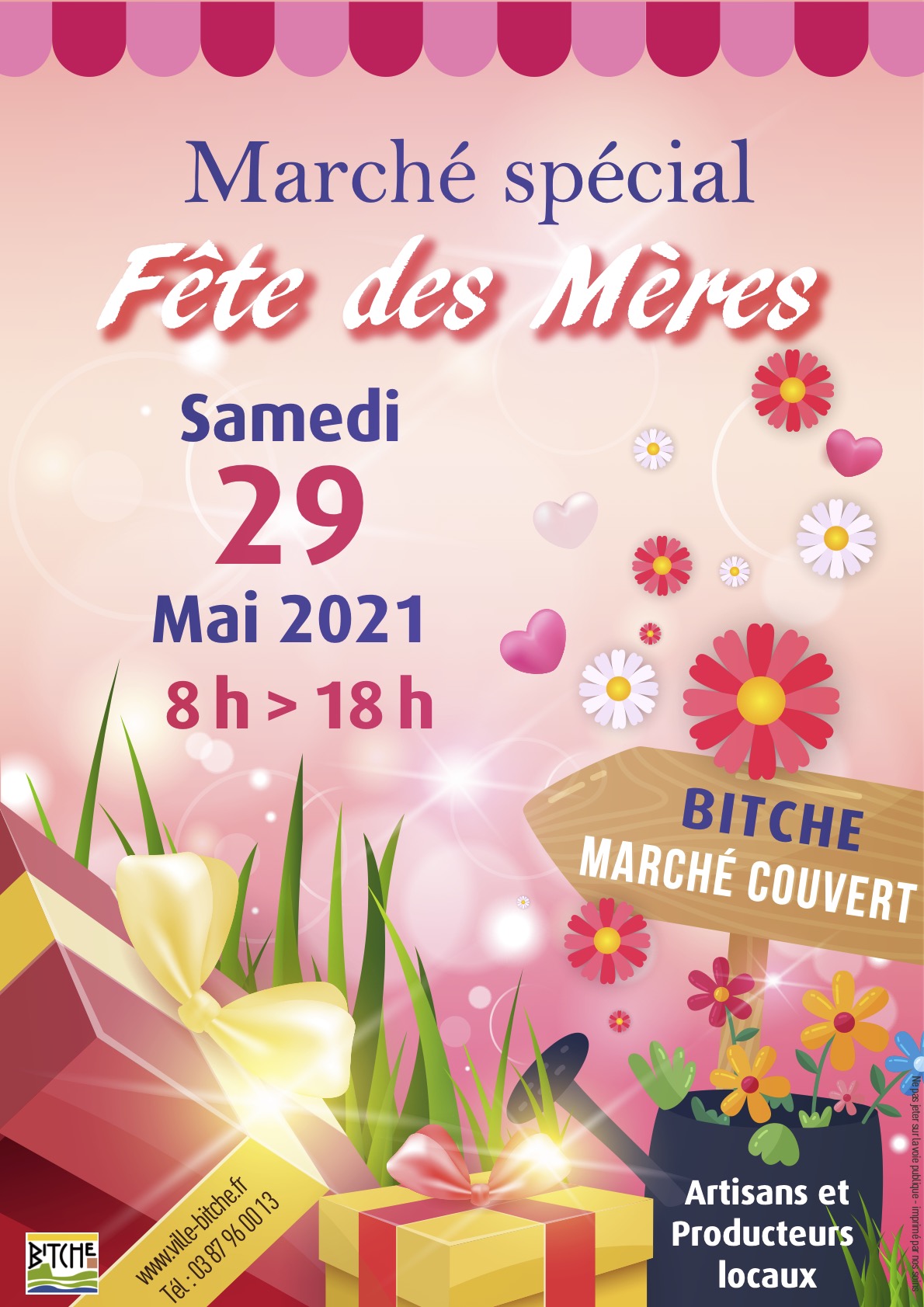 Marché spécial Fête des Mères samedi 29/05/2021 à BITCHE La poterie