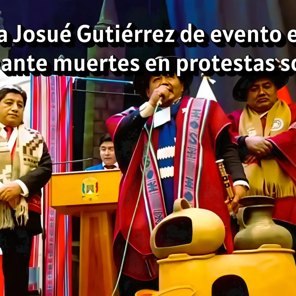 Expulsan a Josué Gutiérrez de evento en Puno por callar ante muertes en protestas sociales