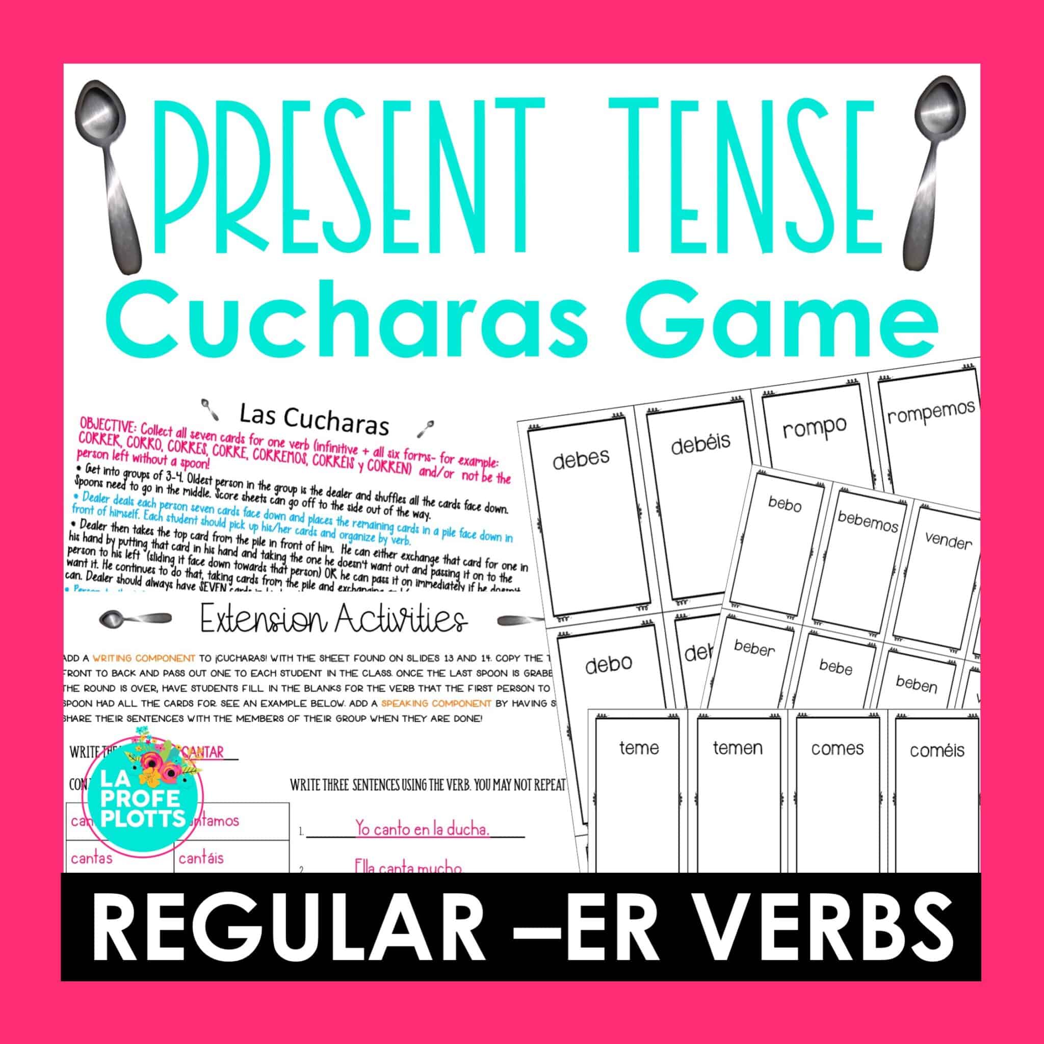 Yo crecí tú creciste él creció. Spanish past tenses formal names. Present Tense Activities for Spanish Class La Profe Plotts
