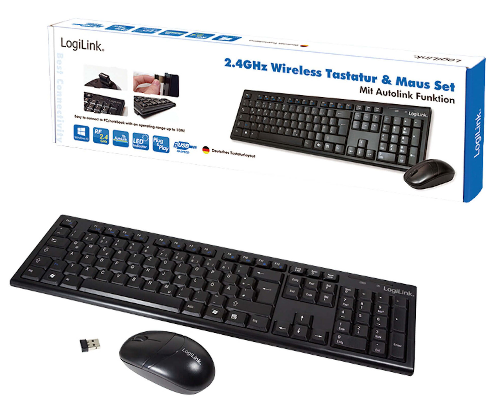 Tastatur/Maus LogiLink ID0104