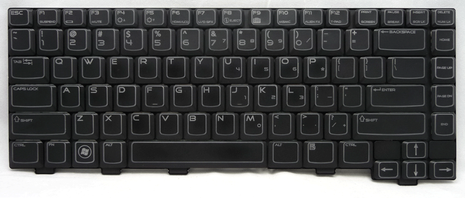 Alienware M Series M14XR2 Laptop Keyboard Keys