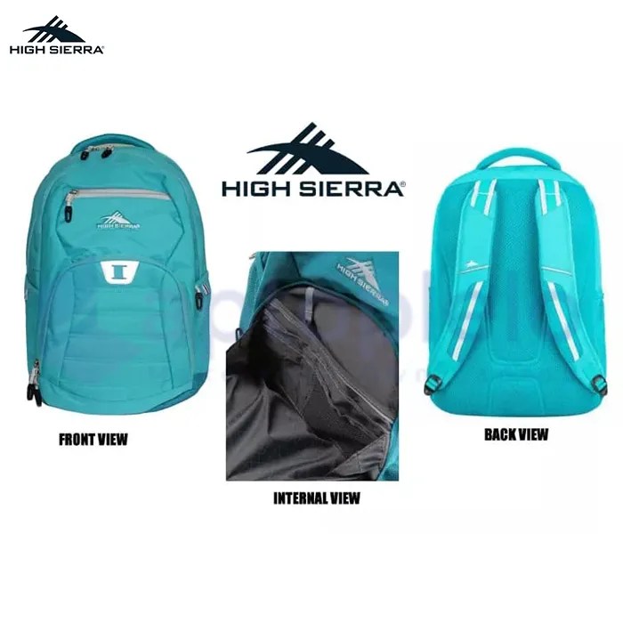 Original High Sierra Riprap Backpack Turquoise Blue LaptopLelo