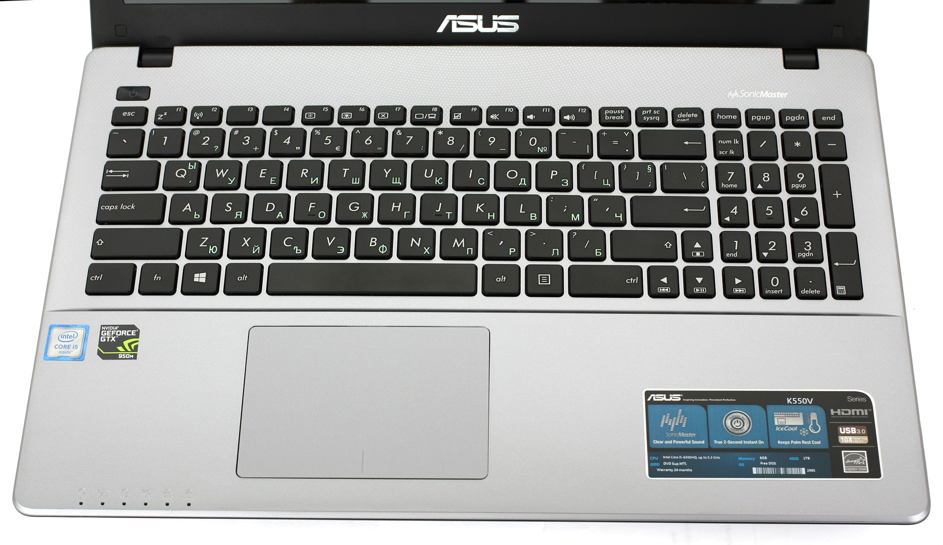 Радиатор asus x550vx