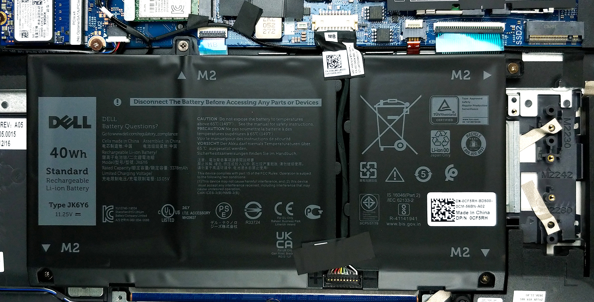 Schermo FHD IPS 15,6 Pollici Per DELL VOSTRO 15 5502, Risoluzione 1920x1080, Pannello LED Opaco, Sostituzione Compatibile